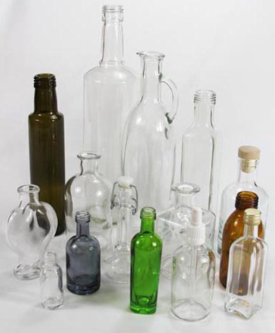 Shaped bottles that can be colored